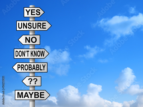 Uncertain Questions Signpost