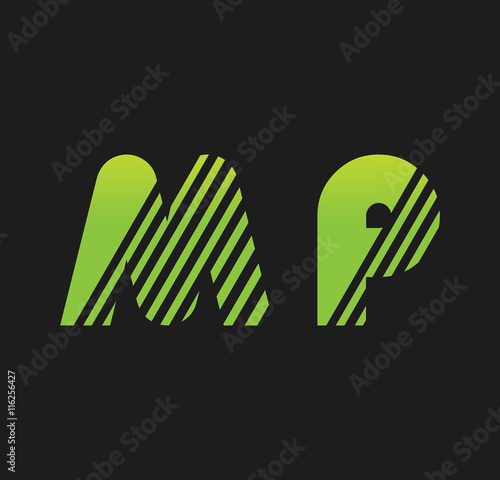 mp initial green with strip