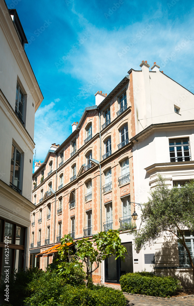 Naklejka premium old fashioned paris france - with space for text or image