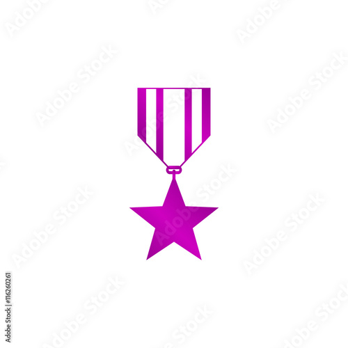 medal icon. Flat design style