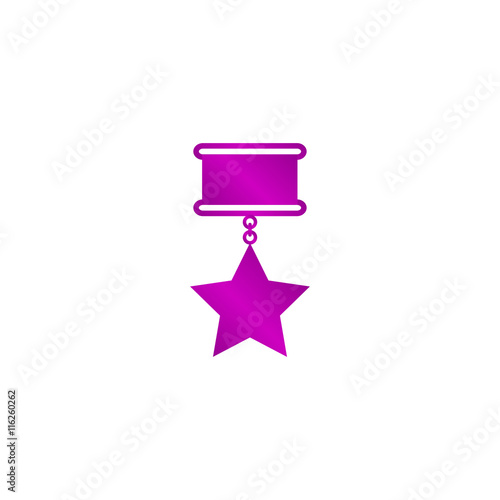 medal icon. Flat design style