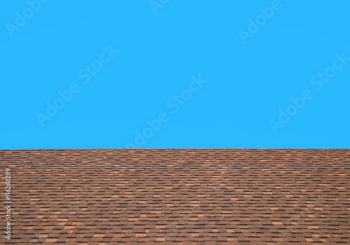 roof tiles with blue sky