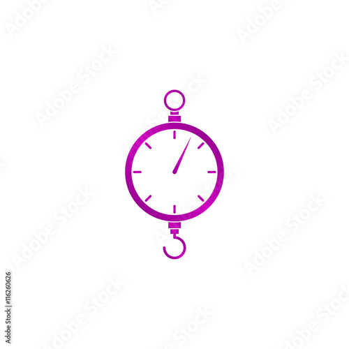 scales icon. Flat design style