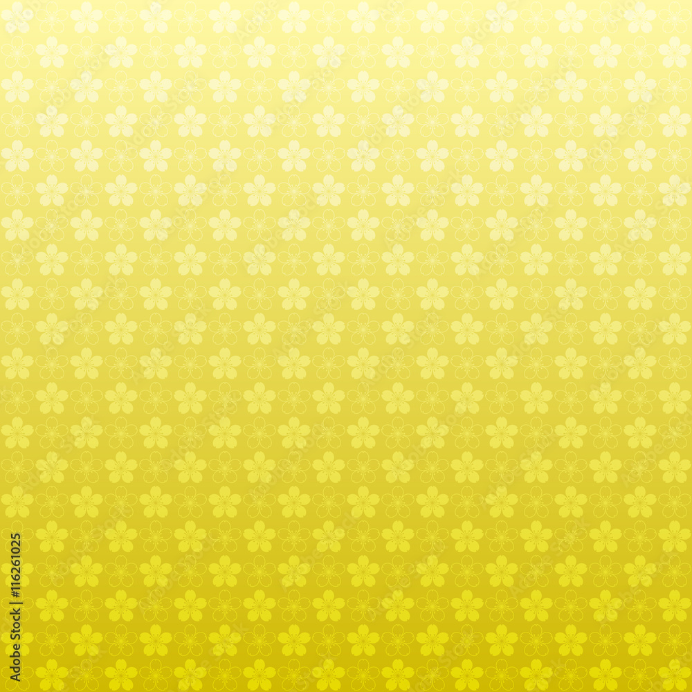 黄金 金 桜 桜の花 和柄 背景 Stock Vector Adobe Stock