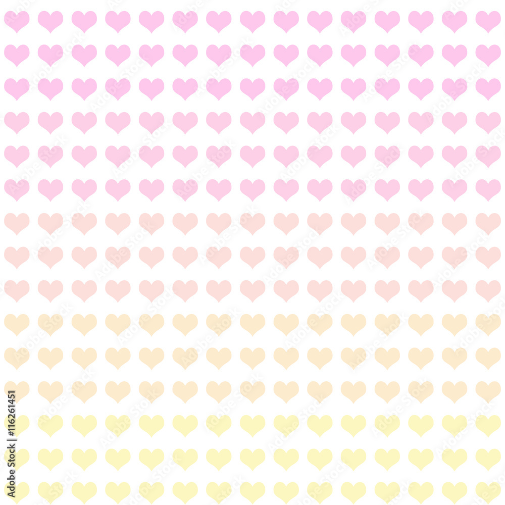 Retro seamless pattern with colorful hearts. Retro seamless pattern with colorful hearts.