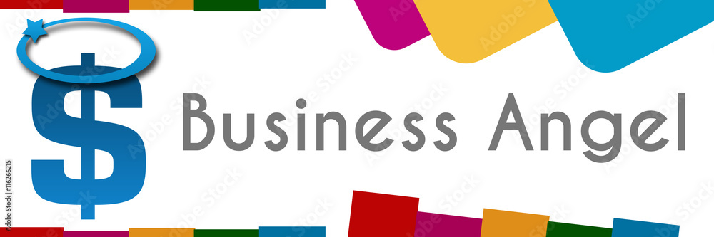 Business Angel Colorful Abstract Stripes Business Angel Colorful Abstract Stripes