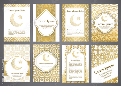 Vector islamic ethnic invitation design or background