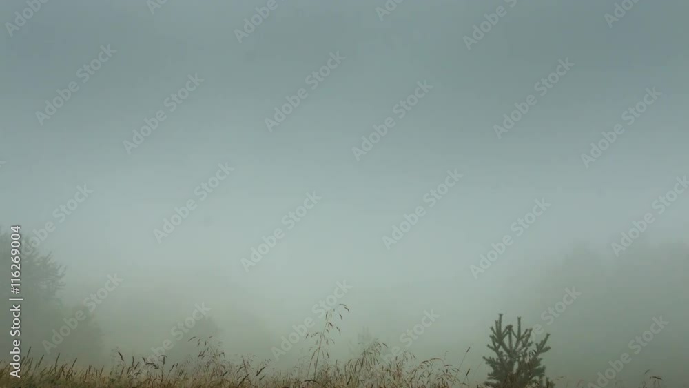 A Heavy Clouds And Mist In Mountain Time Lapse A Heavy Clouds And Mist In Mountain Time Lapse