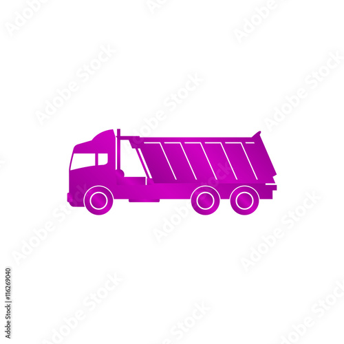 Truck icon. Vector concept illustration for design.