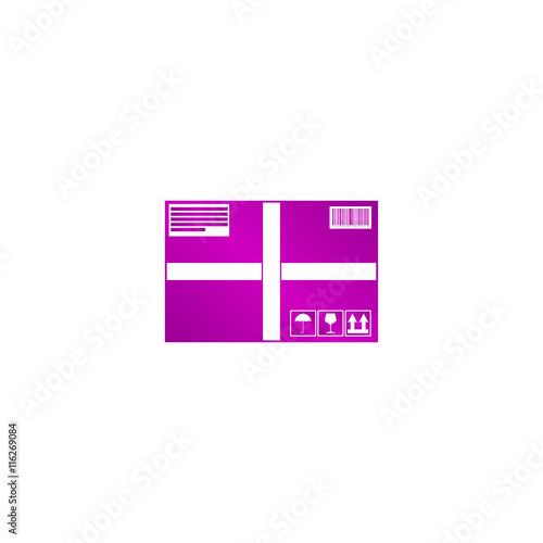 Box icon. Vector concept illustration for design
