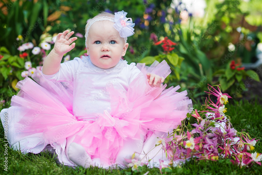 baby girl smiling outdoors baby girl smiling outdoors