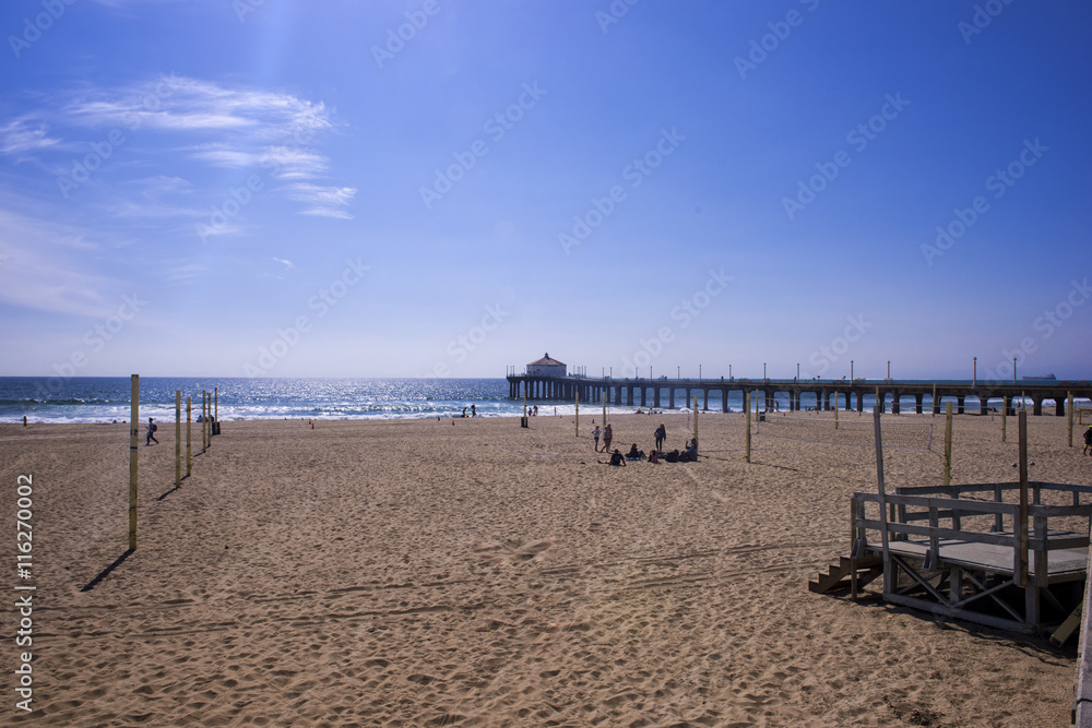 Manhattan Beach at Los Angeles, California, USA