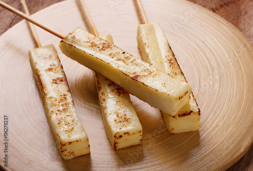 Brazilian traditional cheese queijo coalho photo