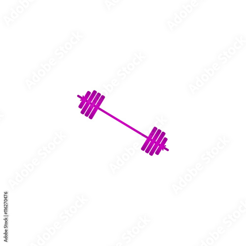 barbell icon. Vector concept illustration for design