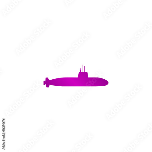 Simple icon submarine.