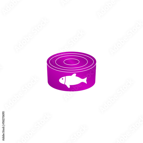 cans - canned food. Vector concept illustration for design