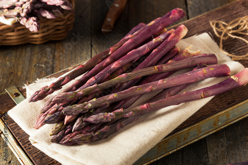 Raw Organic Purple Asparagus Spears