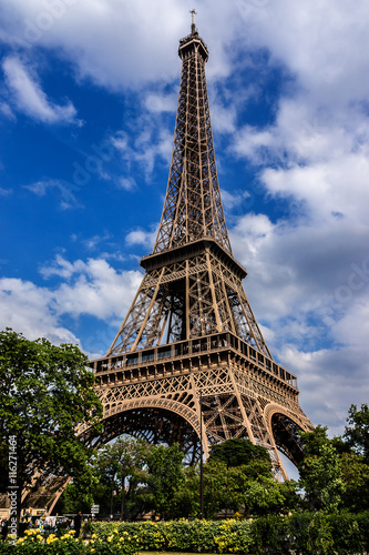 Tour Eiffel (Eiffel Tower) on Champ de Mars in Paris. France. © dbrnjhrj