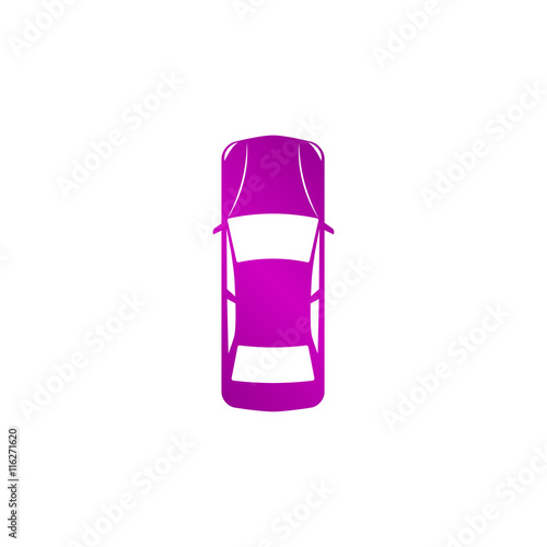 Car icon. Flat design style