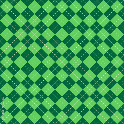 Seamless patterns style karomuster grün
