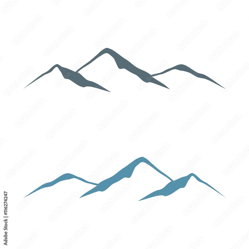 Mountain Lines Logo template v.2 Stock Vector Adobe Stock