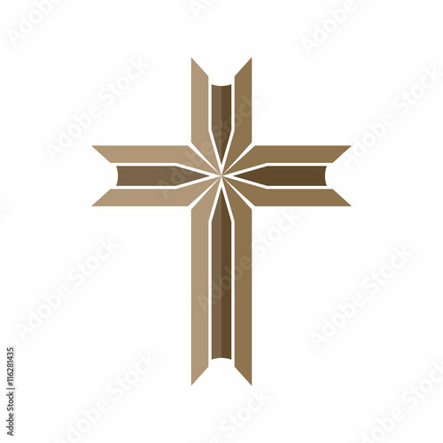 Church logo. Christian symbol. Cross.