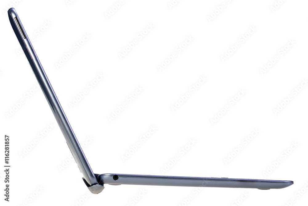 Slim laptop isolated on white background Slim laptop isolated on white background