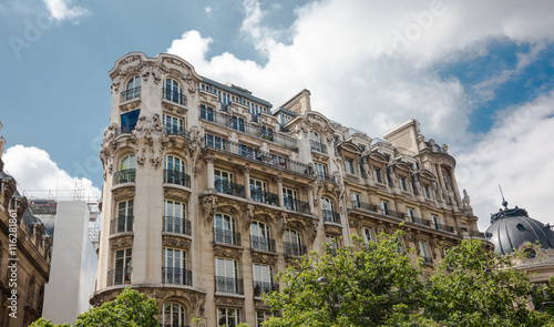 PARIS, FRANCE -06-19-2016 - Downtown Architecture on a Beautiful