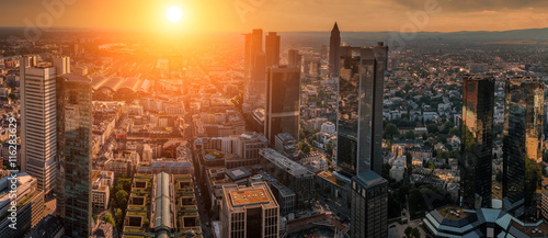 Sonnenuntergang in Frankfurt