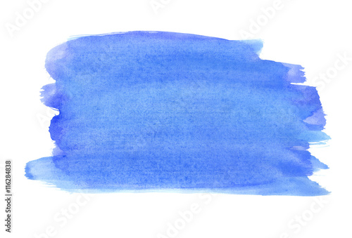 A fragment of the blue background painted with gouache