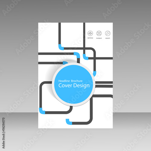 Abstract piping pattern. Cover design