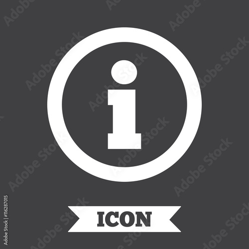 Information sign icon. Info symbol.