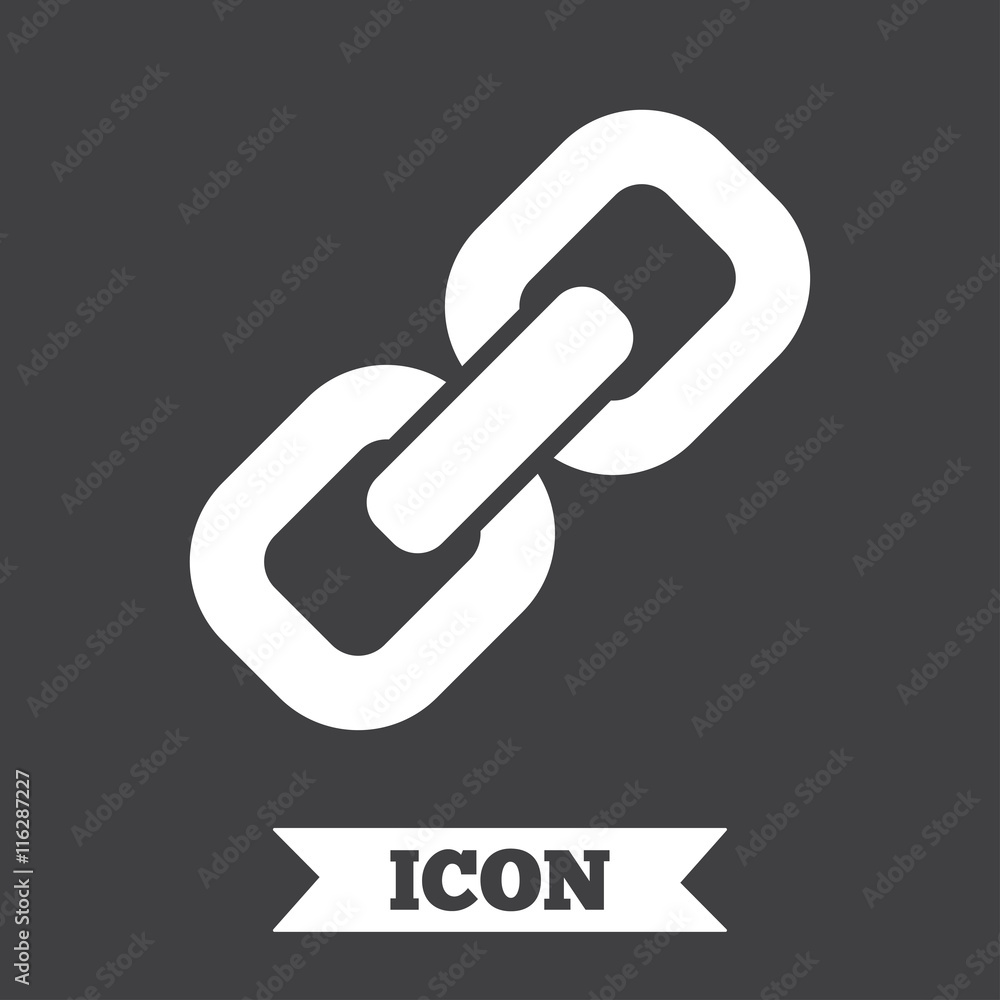Link sign icon. Hyperlink symbol. Link sign icon. Hyperlink symbol.
