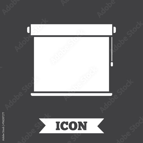 Louvers rolls sign icon. Window blinds jalousie.