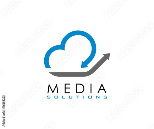 Cloud arrow logo