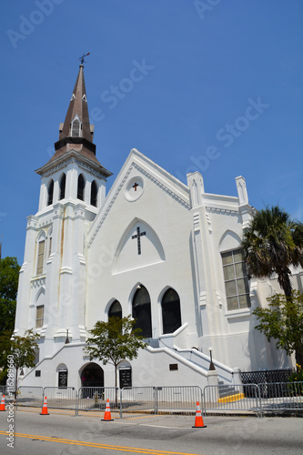 Emanuel African Methodist Episcopal Church in Charleston SC, oldest African Episcopal church in the Southern US. 06 17 15, nine people were shot and killed inside the church. photo