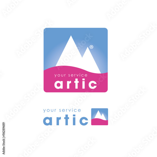 Logo Iceberg / Hielo / Artico