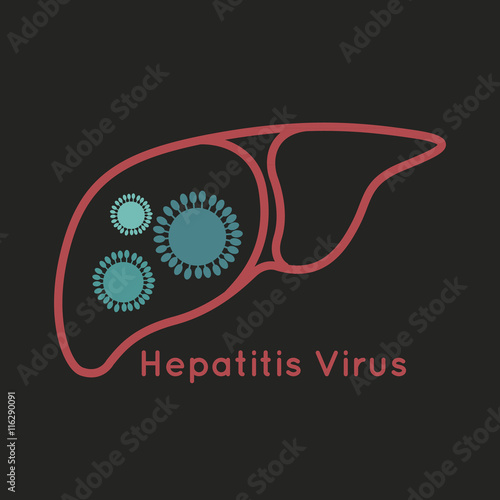hepatitis virus logo vector