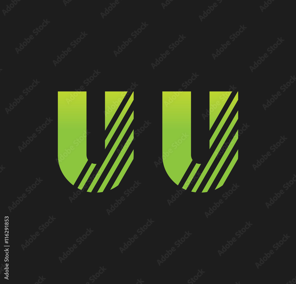 uu initial green with strip uu initial green with strip