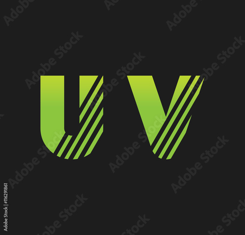 uv initial green with strip