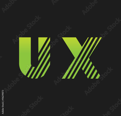ux initial green with strip