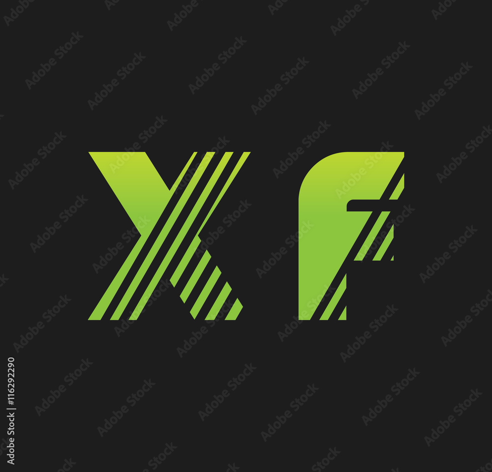 xf initial green with strip xf initial green with strip