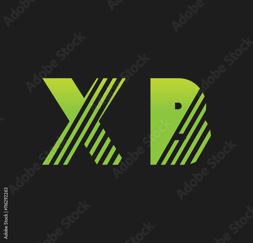 xb initial green with strip