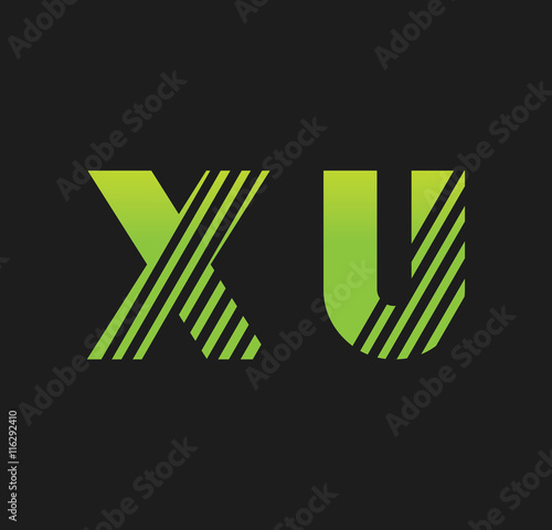 xu initial green with strip
