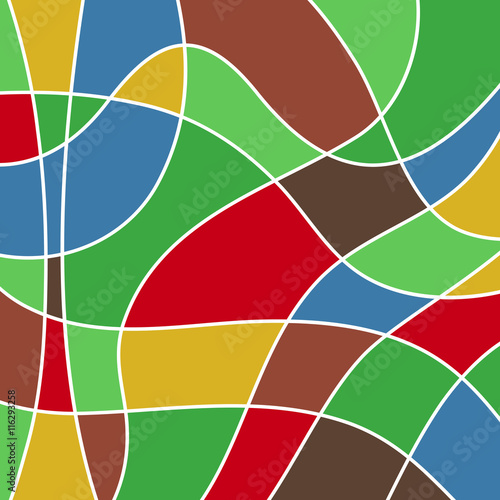 abstract colored stained glass - mosaic