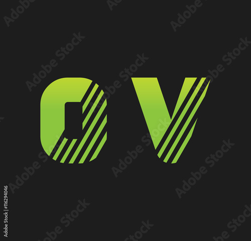 0v initial green with strip