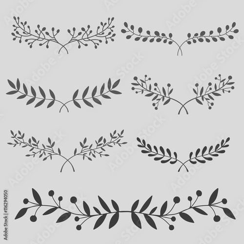Hand drawn branches