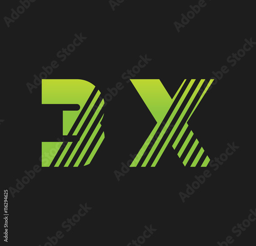 3x initial green with strip