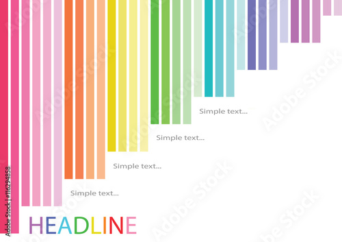 Abstract colorful rainbow with space for your text. Vector illustration