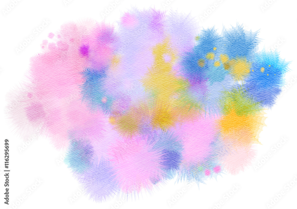 Abstract watercolor splash. Digital art painting Abstract watercolor splash. Digital art painting